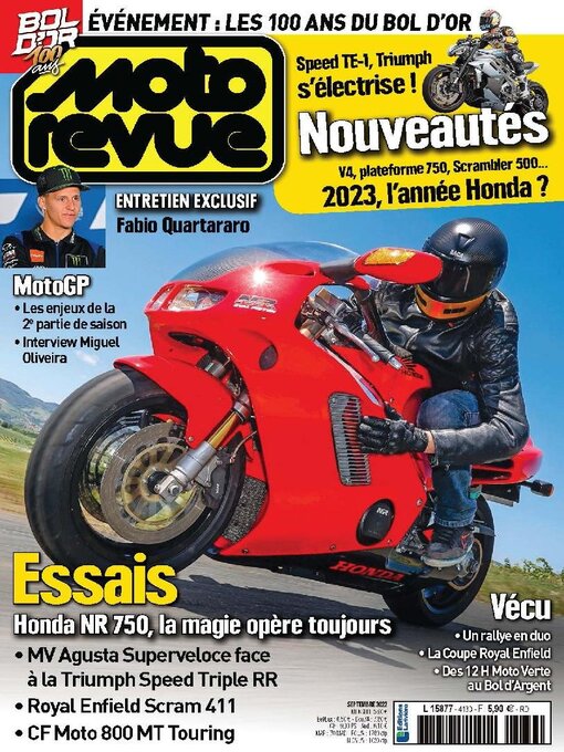 Title details for Moto Revue by Editions Lariviere SAS - Available